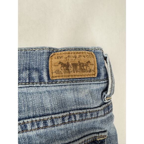 Levi's 512 Perfectly Slimming Bootcut Jeans Light Western Grunge Women's 6 Short - Picture 14 of 14